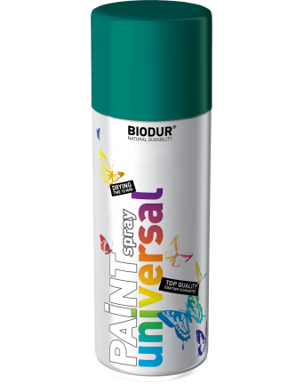 Universali aerozolinė emalė BIODUR, vandens mėlynumo RAL5021, 400 ml